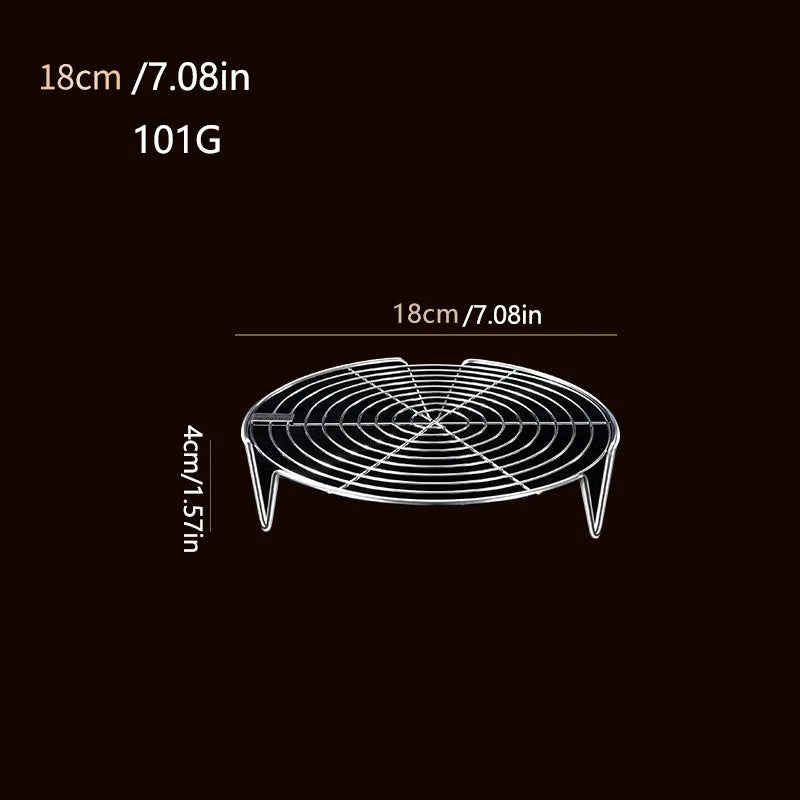 1PC 304 Stainless Steel Steam Rack Inside Rice Cooker Steam Rack Steamed Steamed Bread Rack Household Tall Steaming Tray