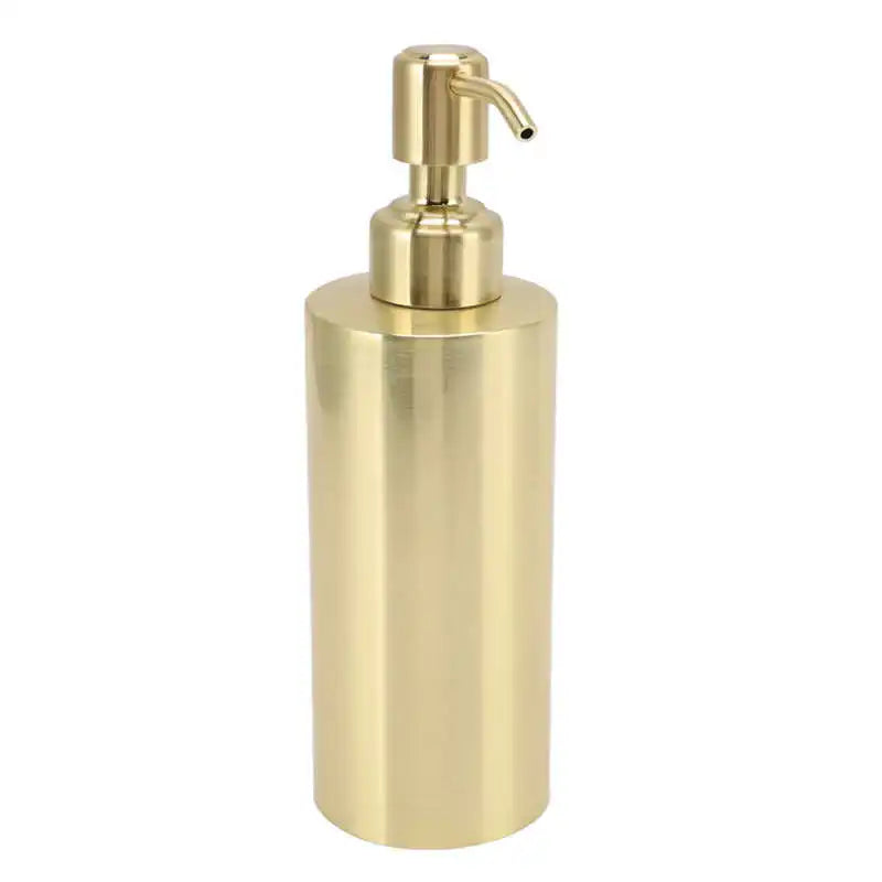 Soap Bottle Dispenser Stainless Steel Bottle Large Capacity  Sink Countertop Soap Dispenser Gold Bathroom Lotion Bottle