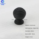 Space Aluminum Single Hole Handle Modern Wardrobe Drawer Round Knob Silver/black/gold Kitchen Cabinet Furniture Small Handle