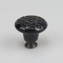 Colorful Floral Ceramic Handle Cabinet Door Solid Wood Furniture Wardrobe Handle Single-hole Drawer Hardware