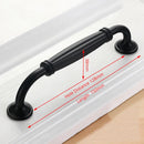 Aluminum Alloy Black Cabinet Handles American Style Solid Kitchen Cupboard Pulls Drawer Knobs Furniture Handle Hardware