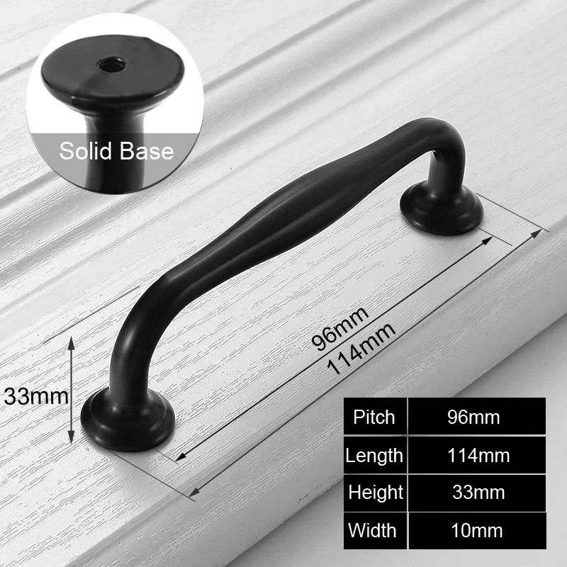Black Handles Furniture Cabinet Knobs Muebles Handle Kitchen Handles Drawer Knobs Cabinet Pulls Cupboard Handles Knobs