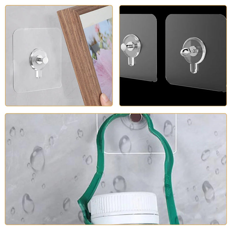 30Pcs Easily Hang Pictures On Walls Without Nails Using These Strong And Transparent Adhesive Hooks Photo Frame Holder Sticker
