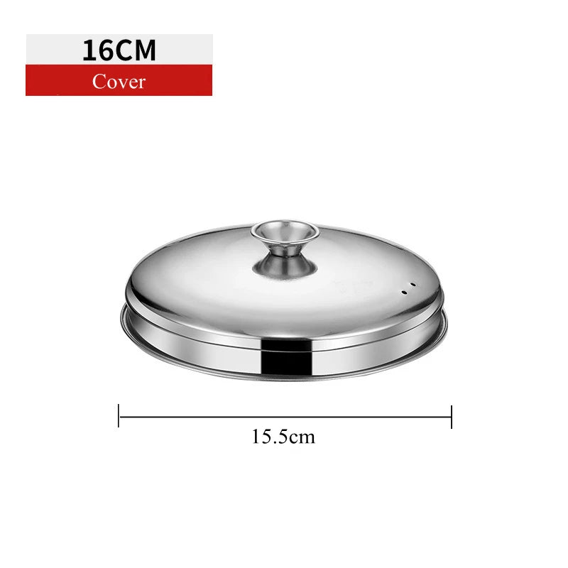 16-22cm Stainless Steel Steamer for Dumplings with Handle Rice Pressure Cooker Pot Steaming Grid Tray Kitchen Cooking Accessorie