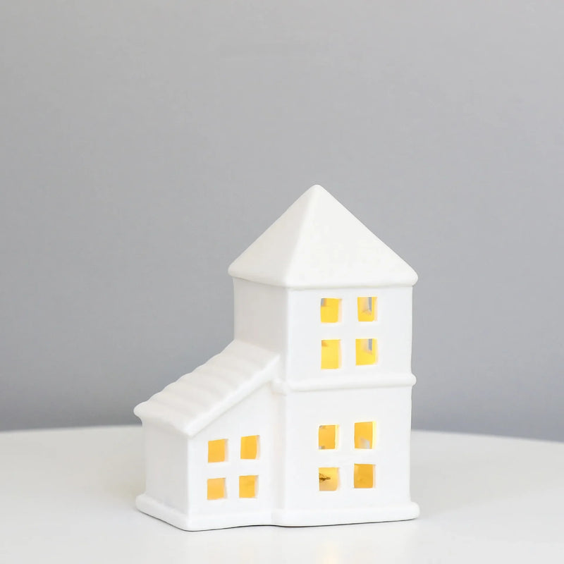 Modern Lantern House Candle Lanterns Vintage Lantern Decor for Halloween, Christmas, Home Decor, Tabletop, Fireplace Shelf Decor