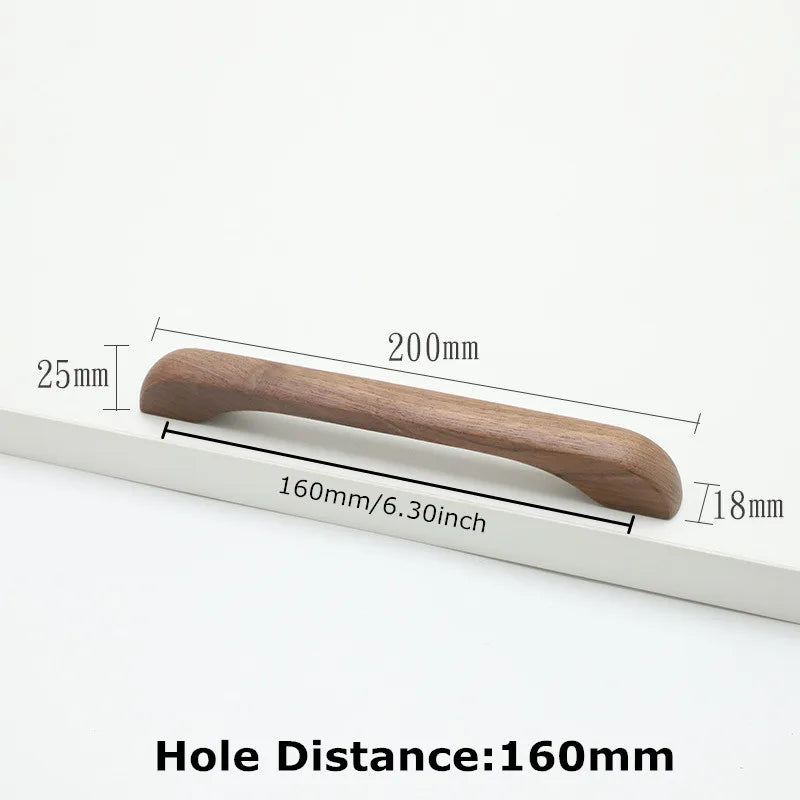 1pc Log Style Kitchen Cabinet Handle Drawer Solid Wood Furniture Wooden Door Drawer Knobs Cupboard Handles for Furniture