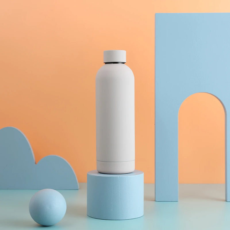 500ML Sports Water Bottle Stainless Steel Thermals Cup Double Wall 304 Vacuum Tumbler Office and Home Insulated Mug