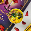 Guest Gift Candle Manifestation Herbal Intention Candle Unscented Spell Dried Flowers Candles with Crystal Tea Lights