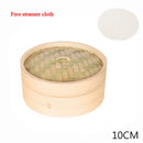 10/13/15cm  Chinese Dumplings Bamboo Steamer Cooker with Lid Dimsum Steamer Fish Rice Vegetable Basket Kitchen Cooking Tools