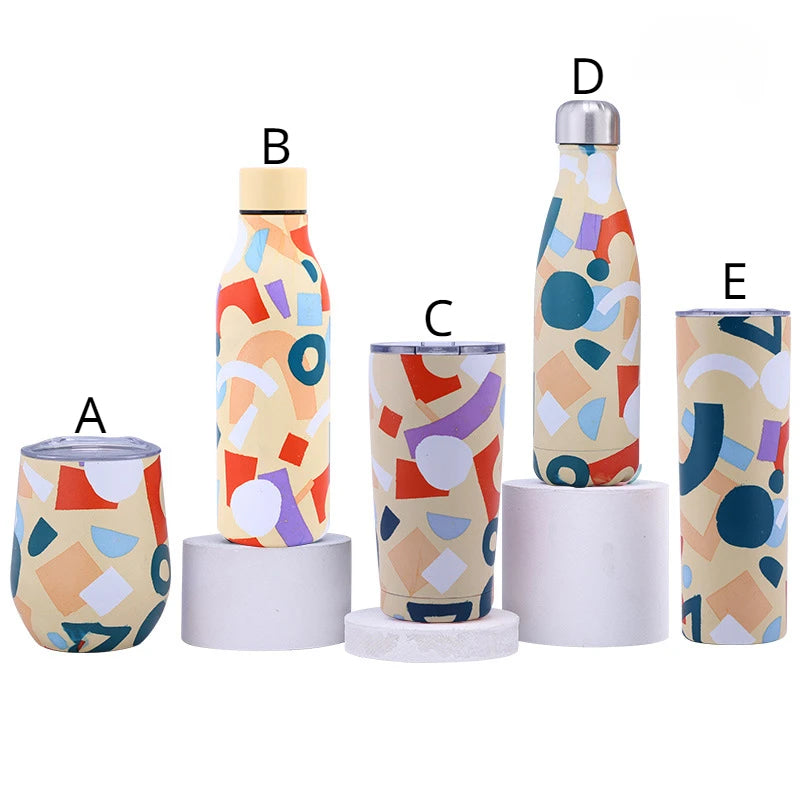 Cup Thermal Bottle for Coffee Travel Mug Insulated Tumbler School Water Bottle Stainless Steel Thermo Thermos Hot Themo Carry