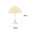 Nordic Danish Designer LED Mushroom Floor Lamp Living Room Study White  Bedroom Bedside Reading Decorative Lighting Fixture Art