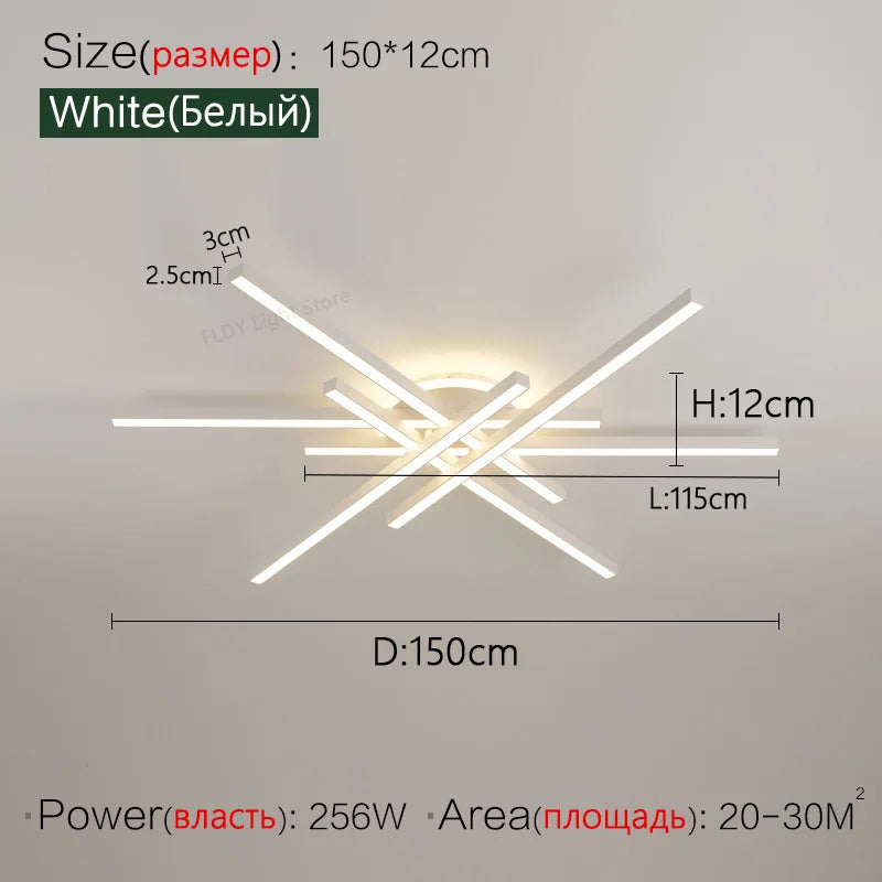 2024 new ceiling lamp Nordic modern LED lamp living room dining room bedroom lights ceiling chandelier