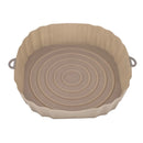 1PC Reusable Silicone Air Fryer Basket Oven Mold Baking Tray Pizza Fried Chicken Basket Round Square Pan Liner Accessories