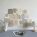 Ins Nordic Retro Wall Decorative Photo Card Stickers Bedroom Art Postcard Decoration DIY Wall Card Stickers Photography Props