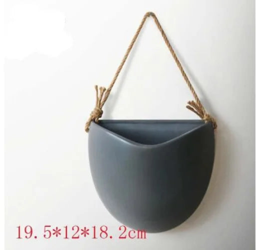 European Ceramic Flower Pot Decoration Metal Stand Abstract Irregular Vase Succulent Plant Flower Pot Modern Home Decoration New