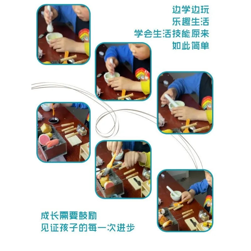 Mini kitchen food toys, real cooking, cooking at home, edible children's toys, kitchen set, simulation toys