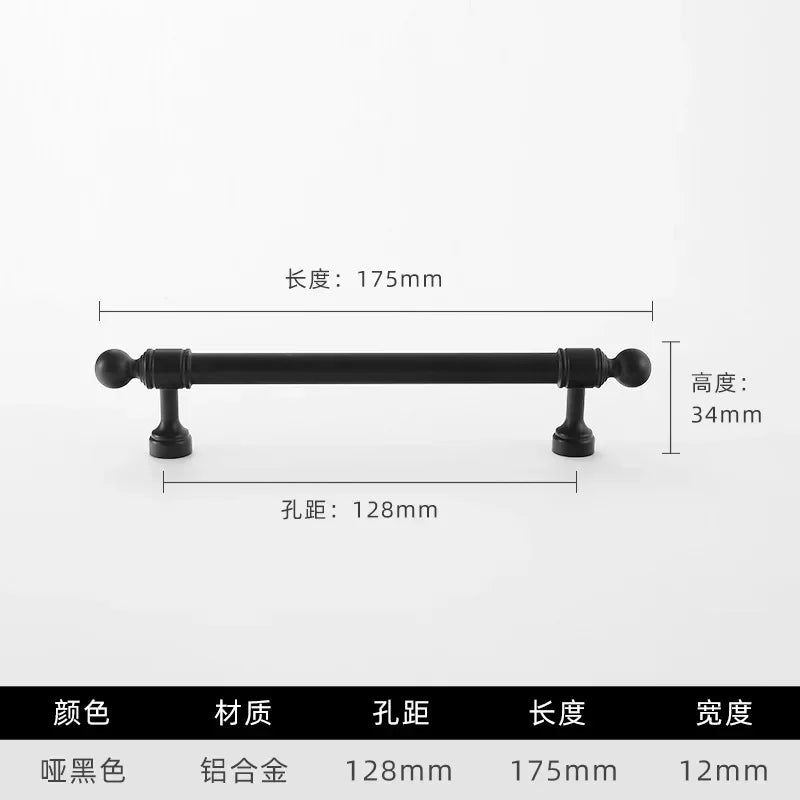 Cabinet Hardware Modern Minimalism Aluminum Alloy Kitchen Cabinet Handles for Bathroom Drawer Pulls Drawer Handles Door Knob