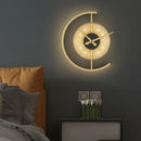 Modern LED Wall Lamp Clock Sconce for Bedroom Bedside Living Dining Room Aisle Porch Corridor Home Decor Lighting Fixture Luster