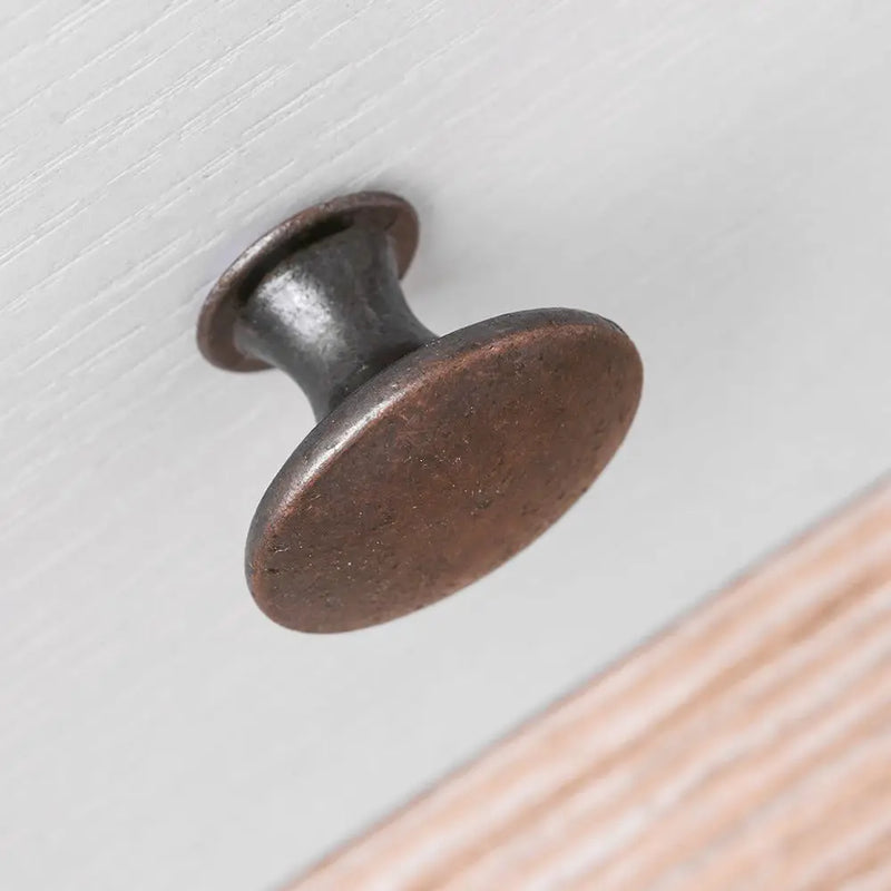 2Pcs Round Shape Wardrobe Pulls Drawer Knob Cabinet Pulls Kitchen Cupboard Door Handle Practical Furniture Fittings Hardware