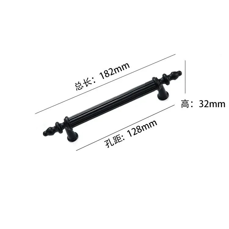 Modern Light Luxury European Wardrobe Cabinet Door Handle Drawer Shoe Cabinet Furniture Hardware Circular Tube Handle