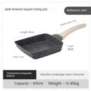 Non-stick Pan Natural Maifan Stone Gas Stove Omelette Yuzi Burn Fry Egg Pan Square Maifan Stone Pot