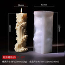 Wave cylindrical candle silicone mold with irregular geometric shape twisted stripes cylindrical candle mold resin gypsum mold