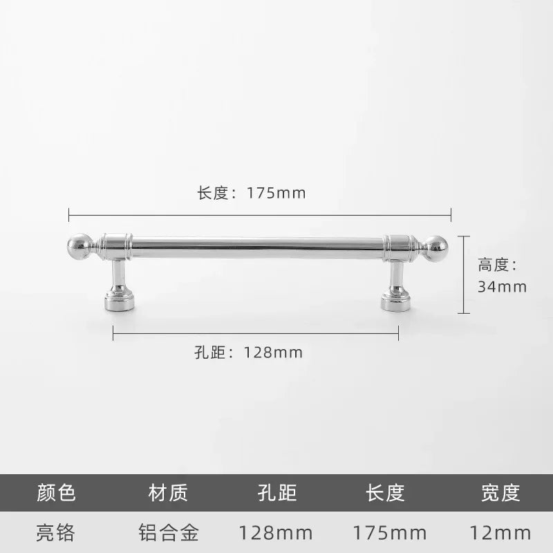 Cabinet Hardware Modern Minimalism Aluminum Alloy Kitchen Cabinet Handles for Bathroom Drawer Pulls Drawer Handles Door Knob