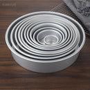 2-9 Inches Round Cake Mold with Removable Bottom DIY Aluminum Alloy Baking Cheesecake Pan Mould Fondant Dessert Decoration Tools