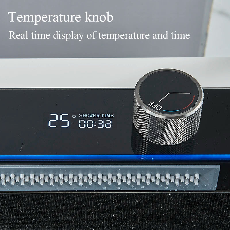 Kitchen Sink Faucet Large Integrate Digital Display Multi-Function Buttons Waterfall Soap Dispenser Cup Washer Kitchen Sink