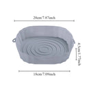 1pc Thin style Air Fryer Baking Tray Reusable Silicone Air Fryer Tray Pizza Fried Chicken BBQ Pan Mat Baking Dishes & Pans