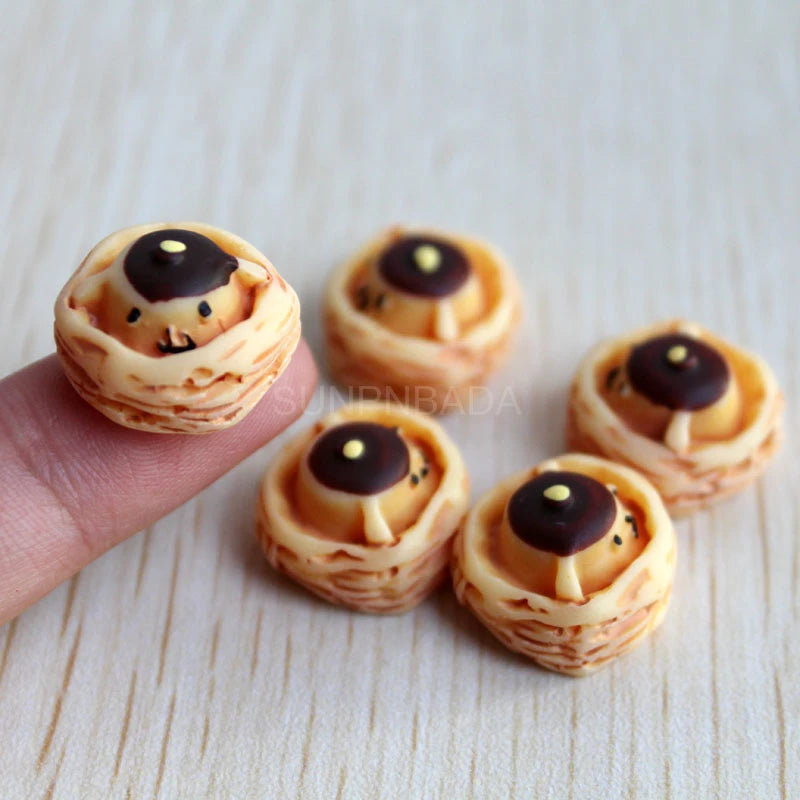 Cute Simulation 1/6 Miniature Dollhouse Cake Pizza Mini Bread Food For BJD Doll Kitchen Toy Accessories