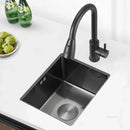 Household Black Sink for Kitchen Italian Metal Dry Handmade Kitchen Sinks Simple Small Light Luxury Kitchen Sinks for Bar