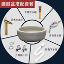 Modern Countertop Basin Vintage Bathroom Sinks Simple Ceramic Oval Washbasins Luxury Square Bathroom Washbasins Kitchen Sink GL