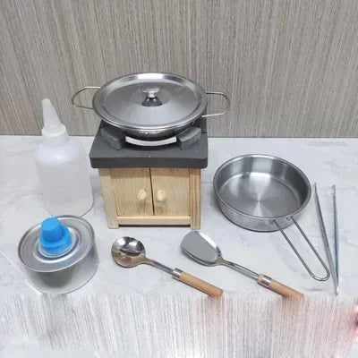 Dollhouse Mini Kitchen Furniture Toys Full Set Models for Doll House Kitchen Furniture Decorative Accessories