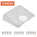 NAIERDI Stainless Steel Hinge Repair Plate Furniture Cabinet Door Panel Connection Plastic Repair Plate Hardware Accessories