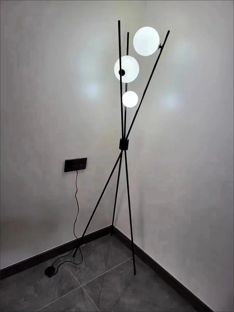 Modern Led Floor Lamp 3D Moon Iron Tripod Floor Lamps for Living Room Bedroom Loft Study Decor Light Nordic Table Standing Lamp