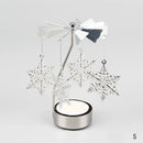 Metal Candlesticks For Candles Modern Room Decor Silver Carousel Candle Tea Light Holder Damper Home Decoration Valentine's Gift