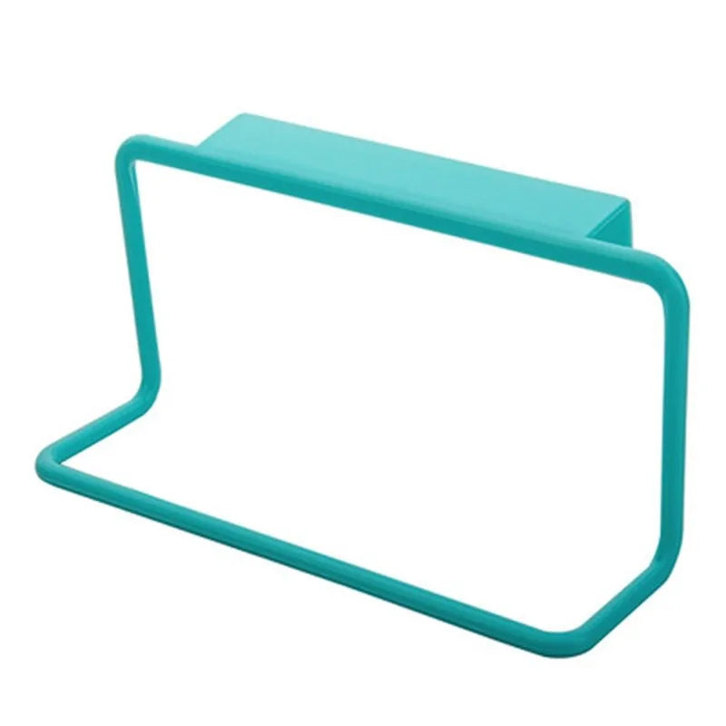 Plastic Hanging Holder Multifunction Towel Rack Cupboard Cabinet Door Back Home Storage Organizer Kitchen Accessories 1pc