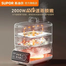 Multifunctional electric steamer. Household breakfast machine. Multi-layer. Steamer & cooking pot. Stewing all in one.