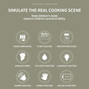 93cm Children's Kitchen Kids Toys, Kids Kitchen Cooking Set Gift Box for Girls, Luxury Version Tableware Set, 88 Accessories