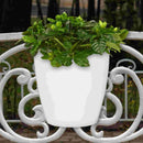 7 Pcs Decorative Planter Outdoor Hanging Pots Flowerpot for Plants Wall Mounted