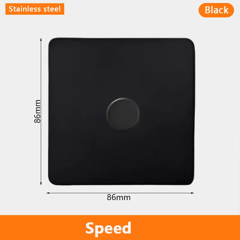 Eu Black Retro Toggle Wall Light Switch belt. Antique Switch socket with USB charging. 220V1gang2way Speed control switch