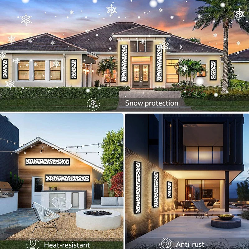 Waterproof outdoor wall lamp LED Tall Wall Lamp IP65 Aluminum Light Garden Villa porch Sconce Light 110V 220V Sconce Luminaire