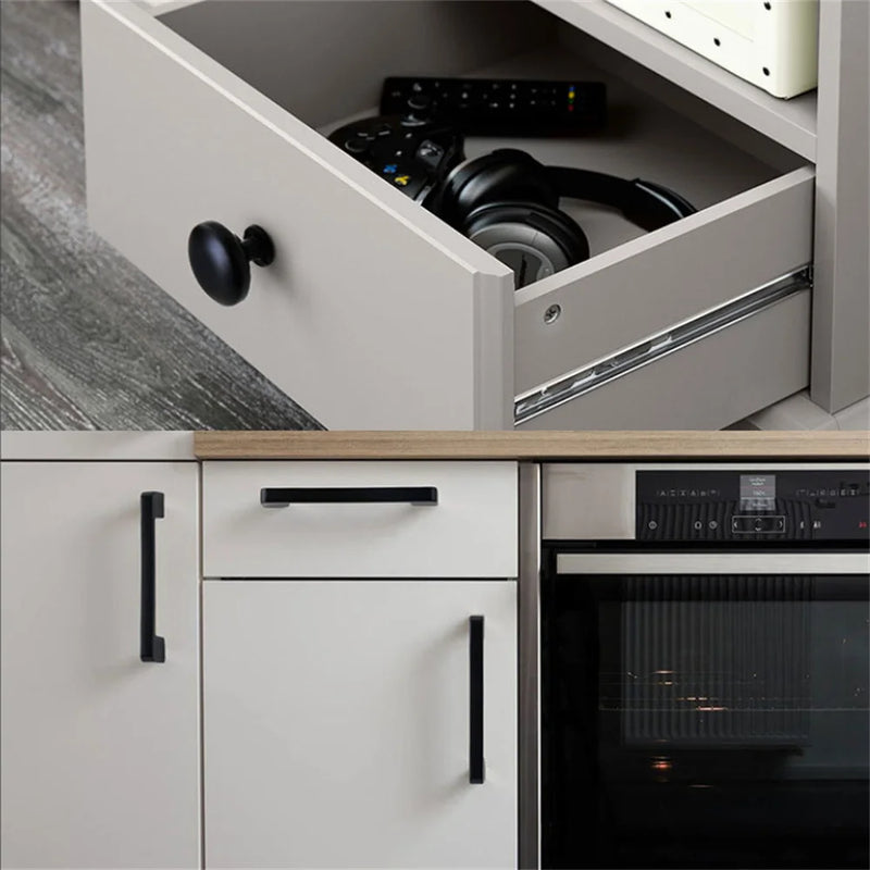 Aluminum Gold Furniture Handle Solid Cabinet Pulls Drawer Knobs Kitchen Door Cupboard Handle Pulls Modern Furniture Hardware