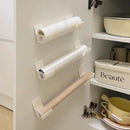 4/2pcs Kitchen Bath Wall Mount Plastic Poly Trash Waste Bag Roll Holder Dispenser Freshness Film Roll Storage Rack for Closet