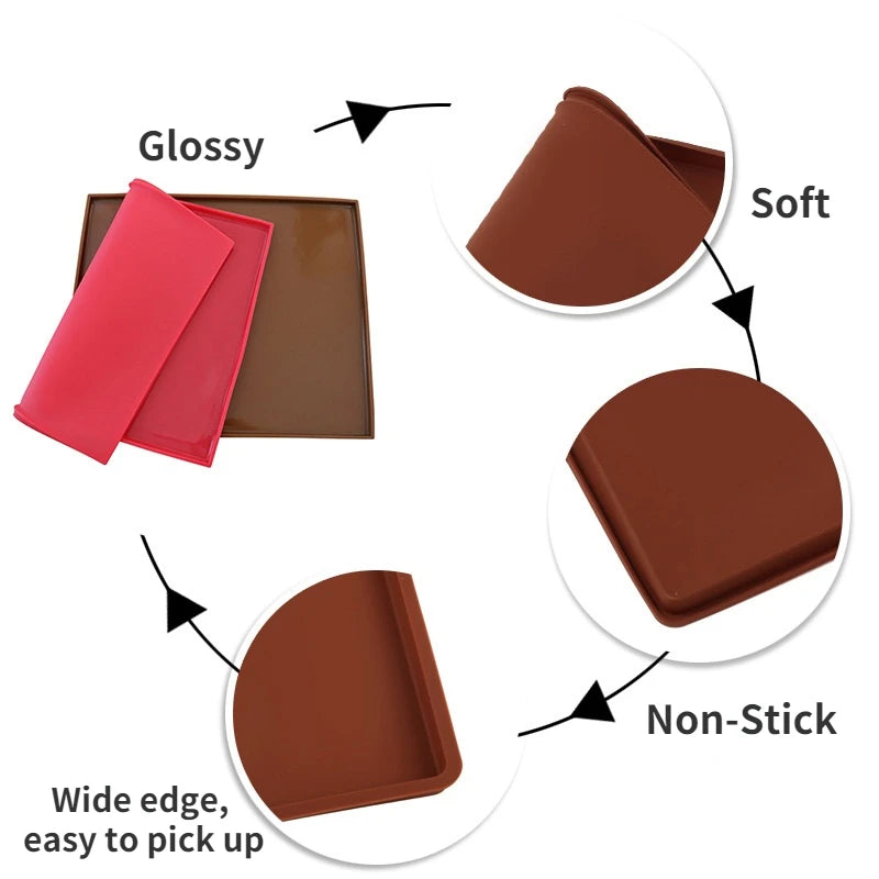 Non-stick Silicone Baking Mat Pad Swiss Cake Roll Pad Cake Tray Pan Mat Baking Pastry Tool Oven Mat Bakeware Kitchen Accessories