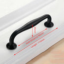 Aluminum Alloy Black Cabinet Handles American Style Solid Kitchen Cupboard Pulls Drawer Knobs Furniture Handle Hardware