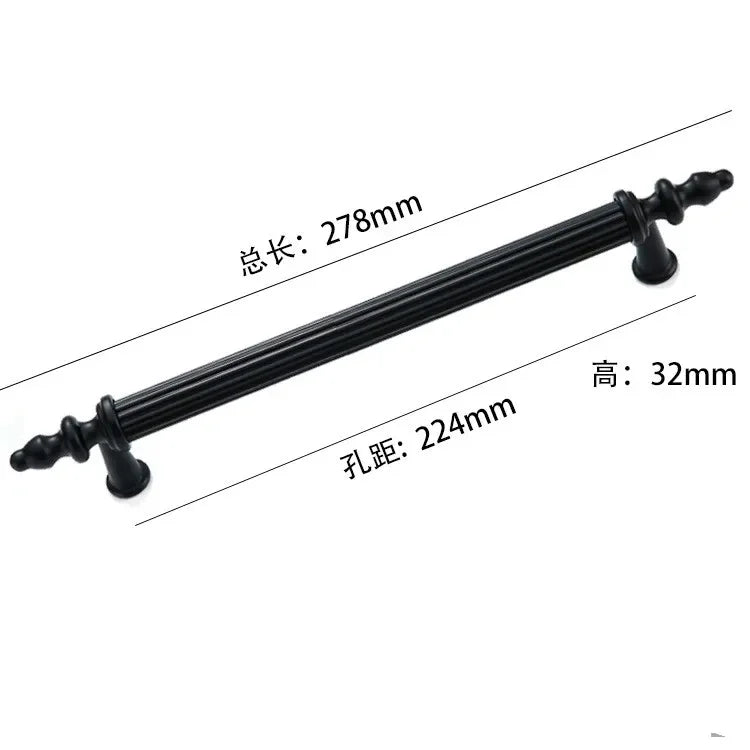 Modern Light Luxury European Wardrobe Cabinet Door Handle Drawer Shoe Cabinet Furniture Hardware Circular Tube Handle