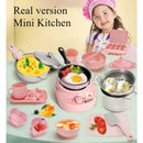 New Funny Kitchen Toys Girl  Can Cook  Mini Kitchen Items Real Cooked Family Toy Set Birthday Gift Girl Toys Kitchen Accessories