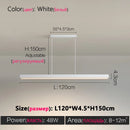 Designer dining room chandelier simple modern Nordic dining table bar table lamp minimalist led long office chandelier